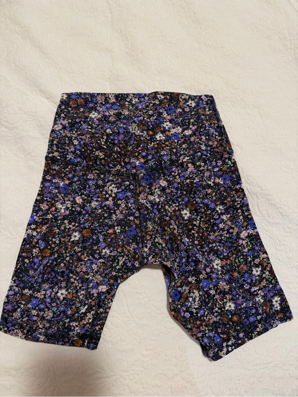 Lululemon floral biker shorts